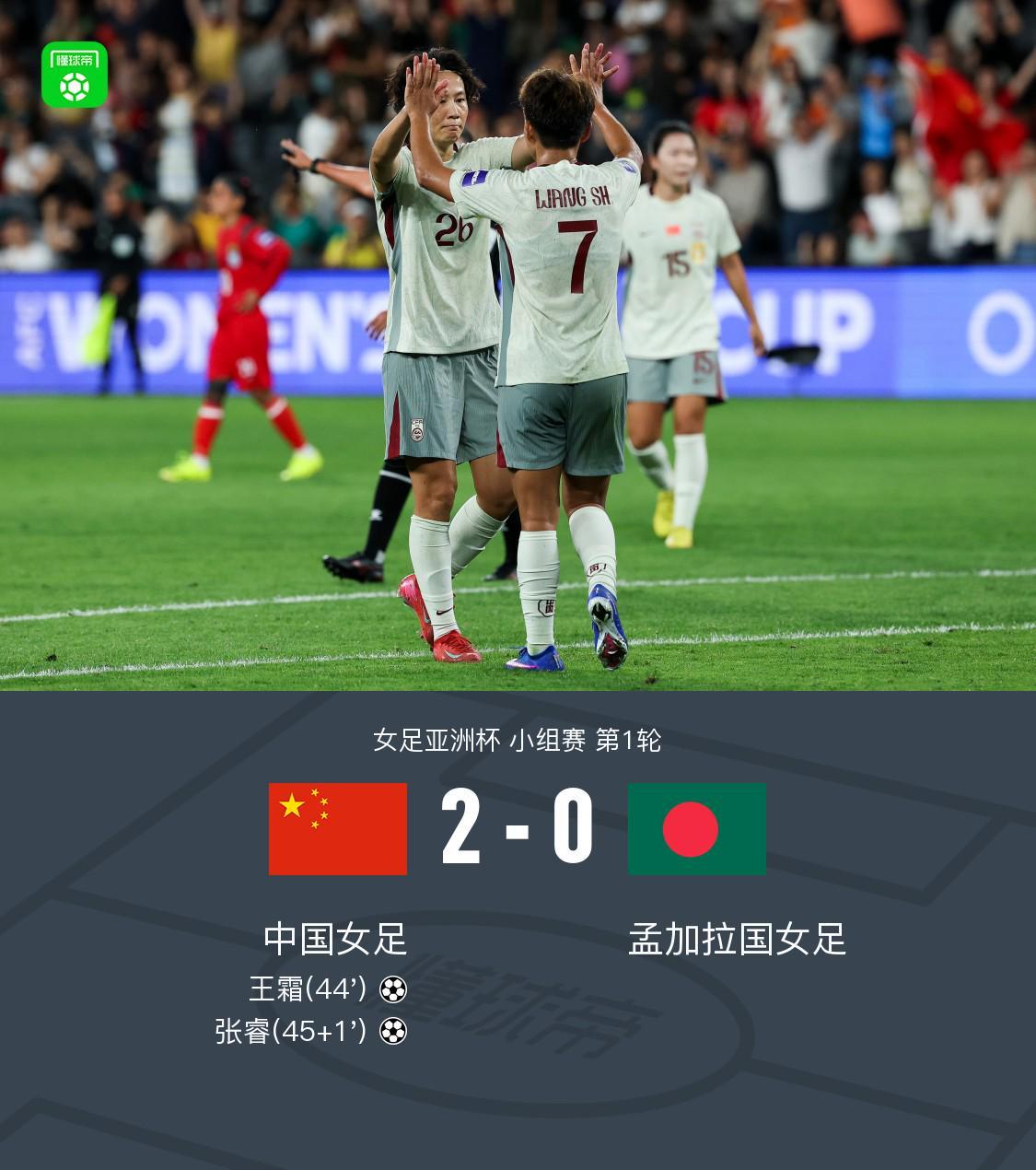 世界杯客户端更新说明-中国女足2-0孟加拉取首胜,王霜世界波+头球被吹